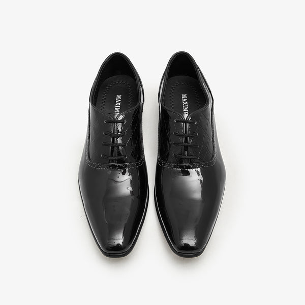 Buy BLACK Lace up Dress Shoes for Men Calza .pk