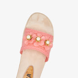 Flower Embellished Women Chappals